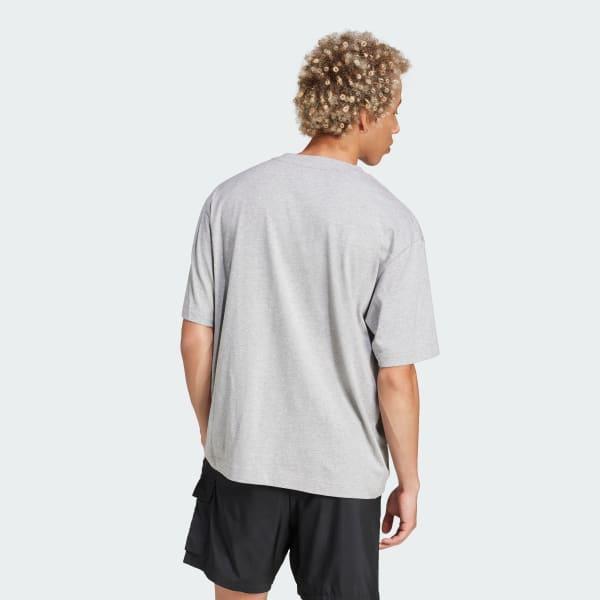 adidas Essentials Loose Fit 3 Bar Logo Tee Warm Clay 2XL Mens Product Image