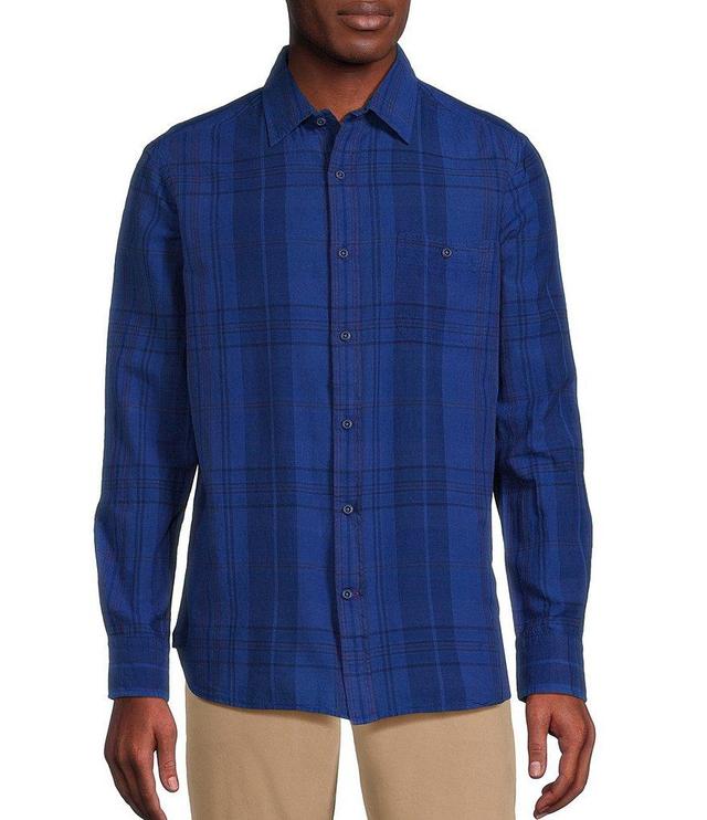 Cremieux Blue Label Color Washed Plaid Poplin Long Sleeve Woven Shirt Product Image