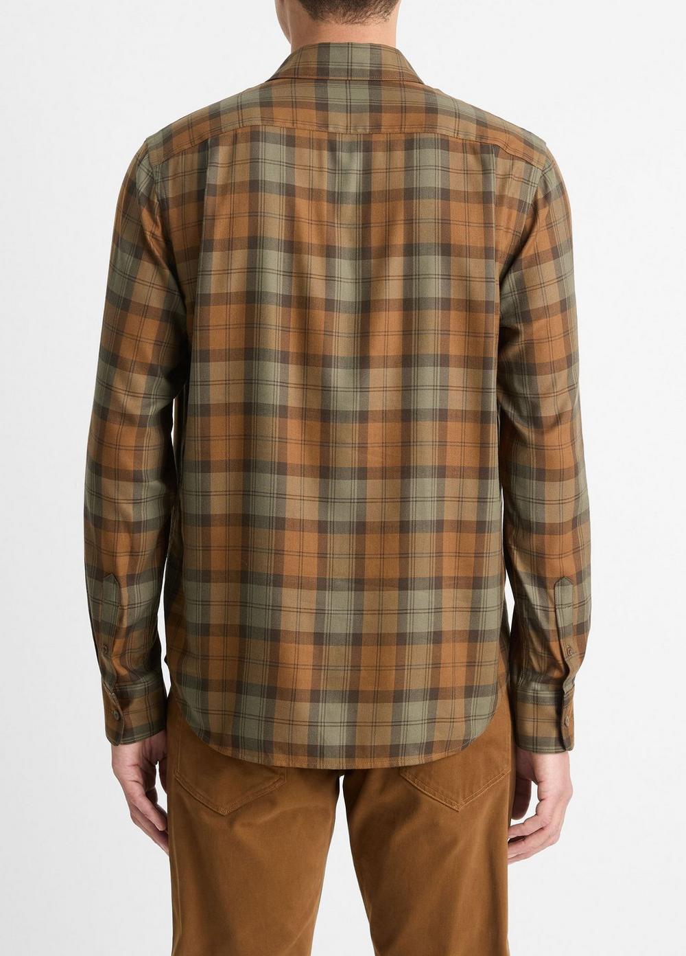 Castaic Plaid Cotton-Blend Shirt Product Image