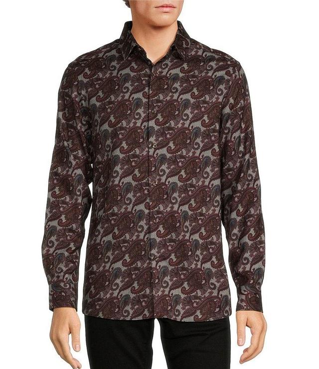 Hart Schaffner Marx Dark Paisley Print Long Sleeve Product Image