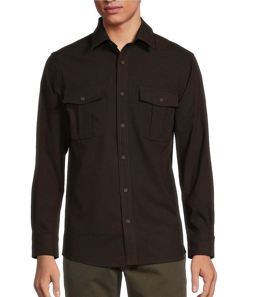 Rowm The Lodge Collection Long Sleeve Brushed Solid Button Down Shirt Product Image