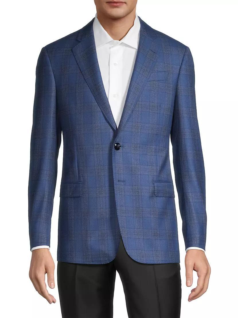 Plaid Wool-Cashmere Sport Coat Product Image