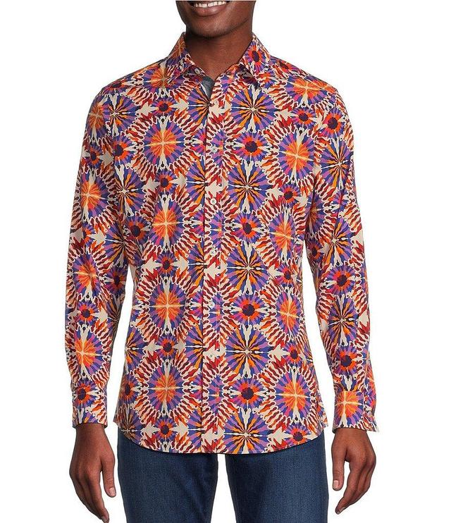 Cremieux Vibrant Geometric Long Sleeve Woven Shirt Product Image