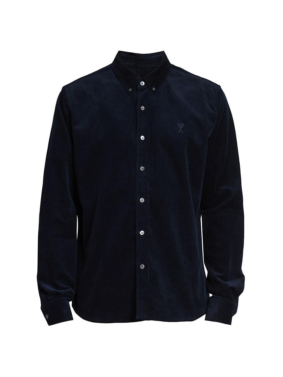 Mens Corduroy Cotton Button-Down Shirt Product Image