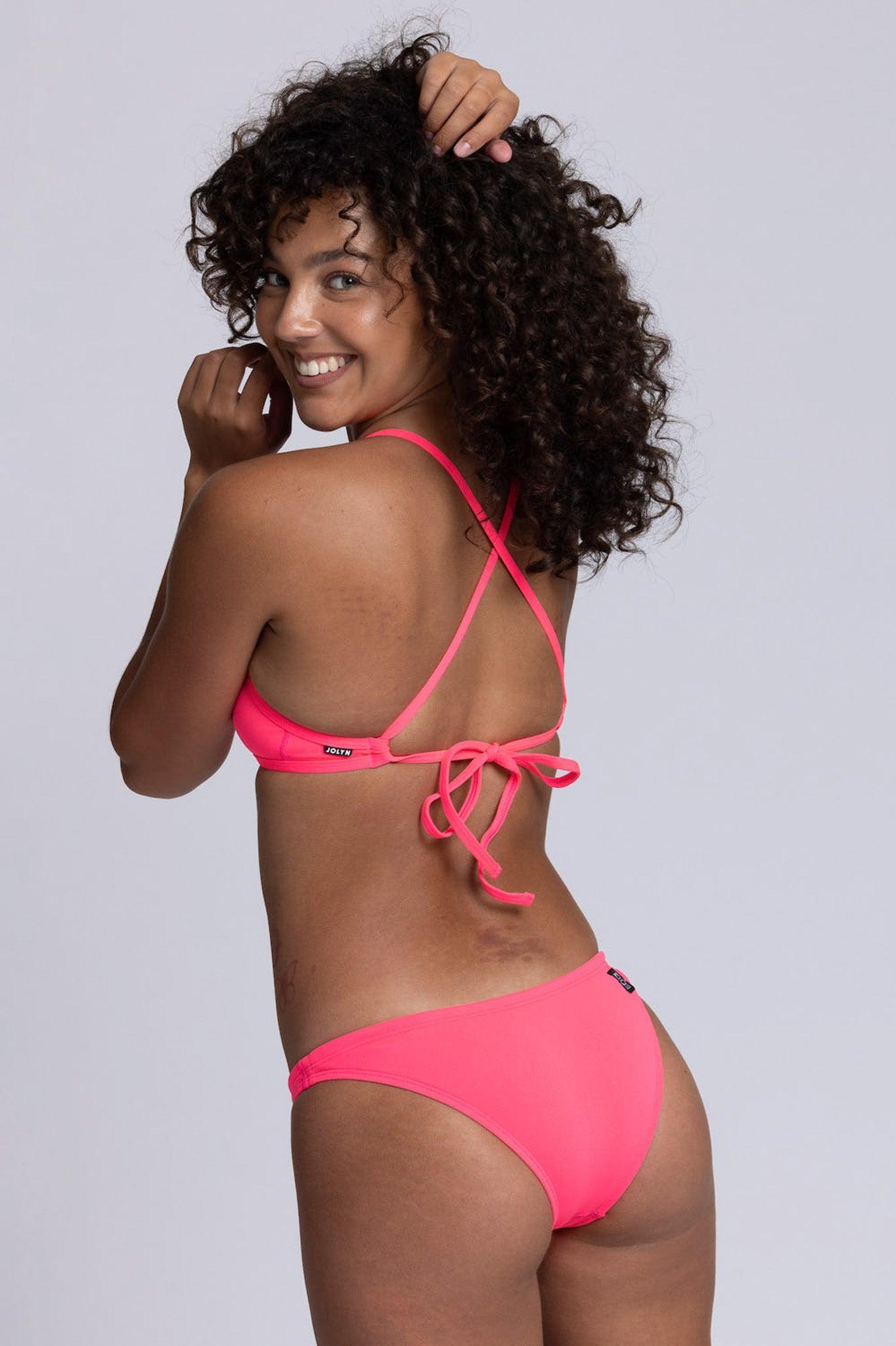 Triangle Bikini Top - Hot Pink Female Product Image