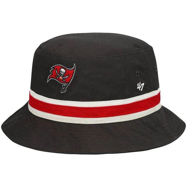 Mens 47 Graphite Tampa Bay Buccaneers Striped Bucket Hat Product Image