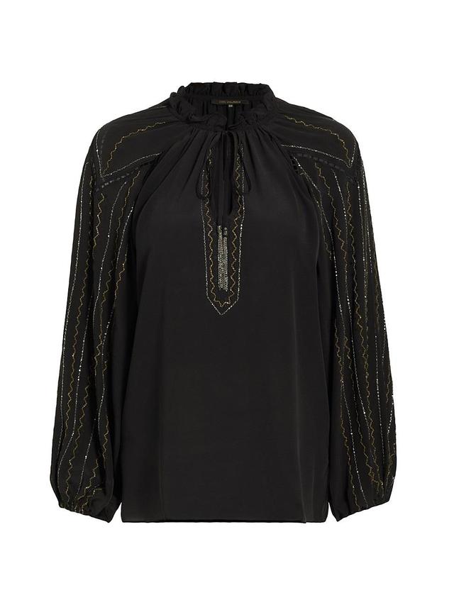 Womens Blakely Silk Blouse Product Image