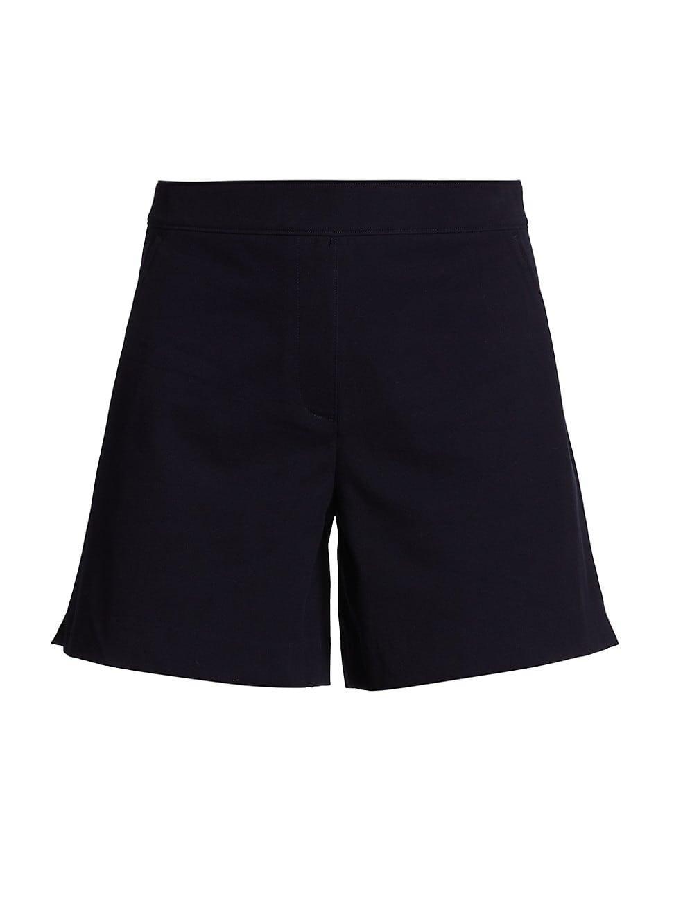 Womens Polished Stretch-Cotton Shorts Product Image