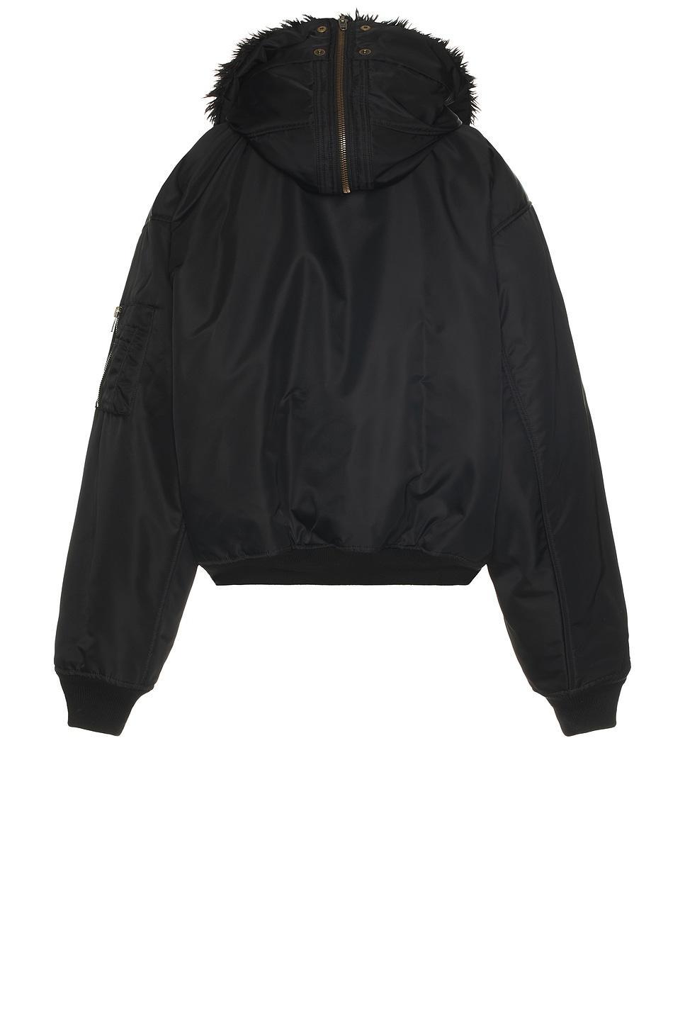 BALENCIAGA Hooded Bomber In Black Product Image