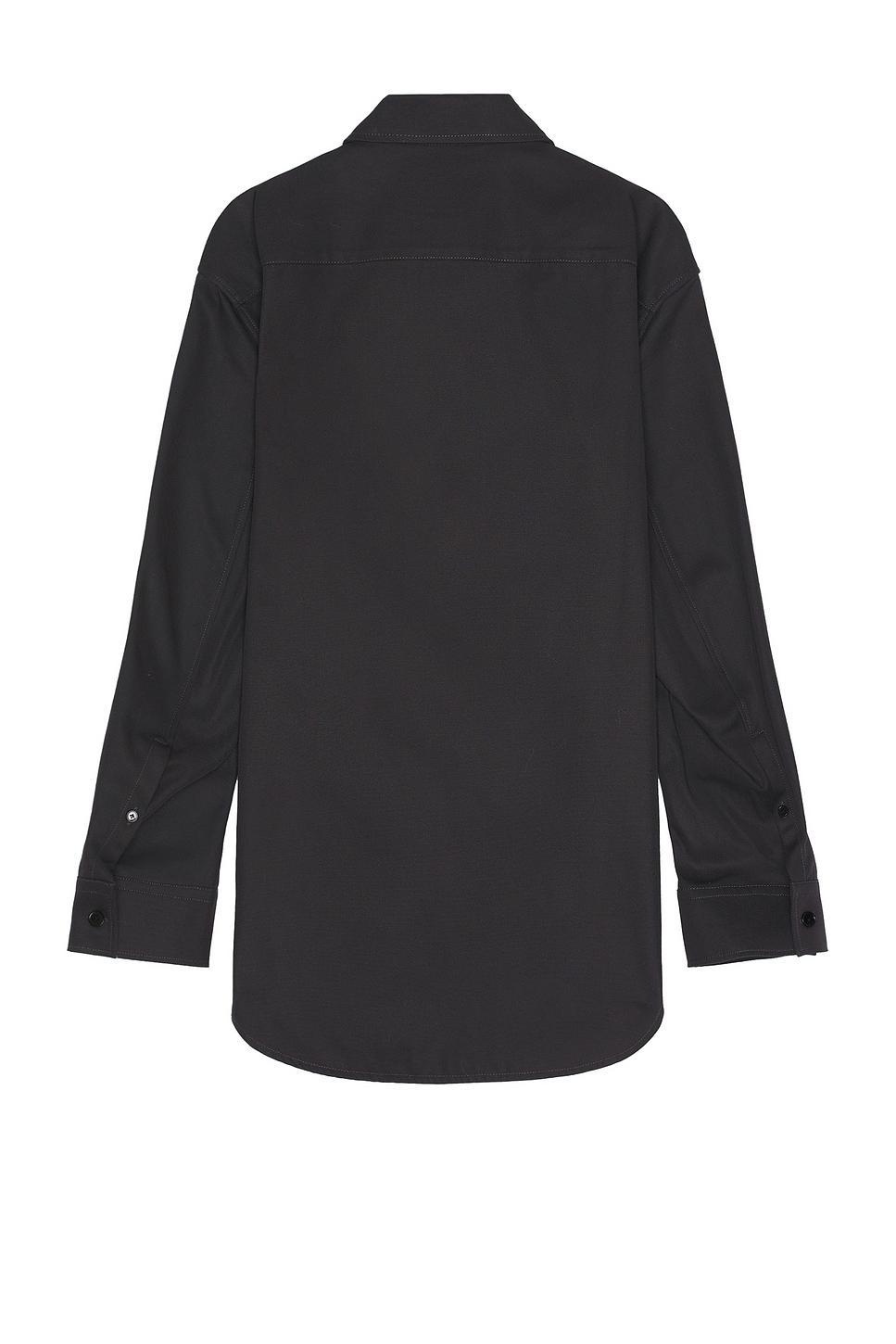 Lanvin Twisted Cocoon Overshirt Shacket Grey. (also in 38, 39). Product Image