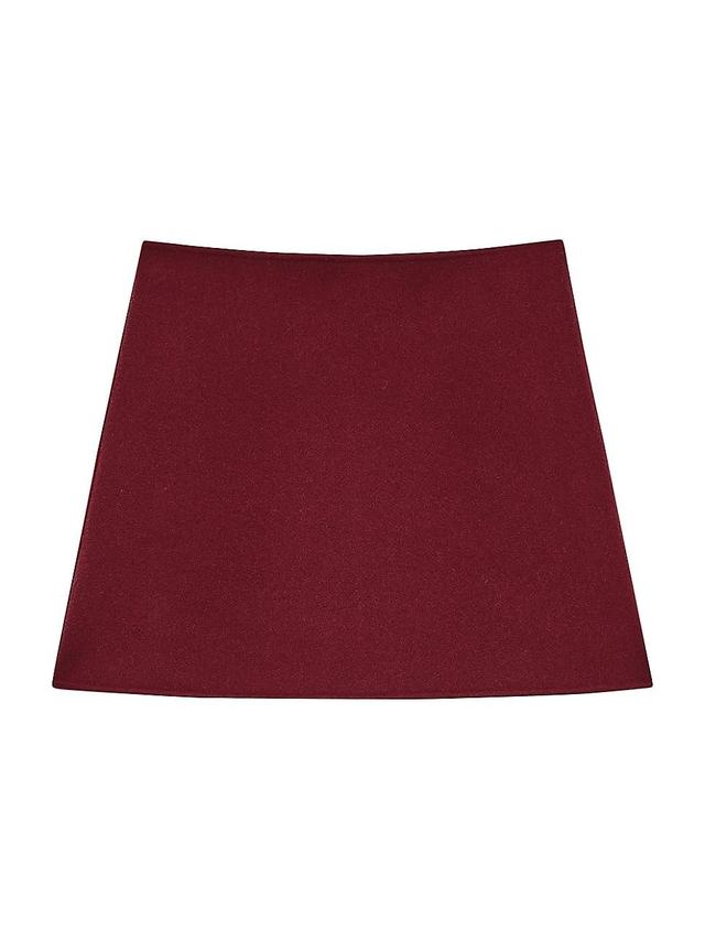 Womens Wool-Cashmere Miniskirt Product Image