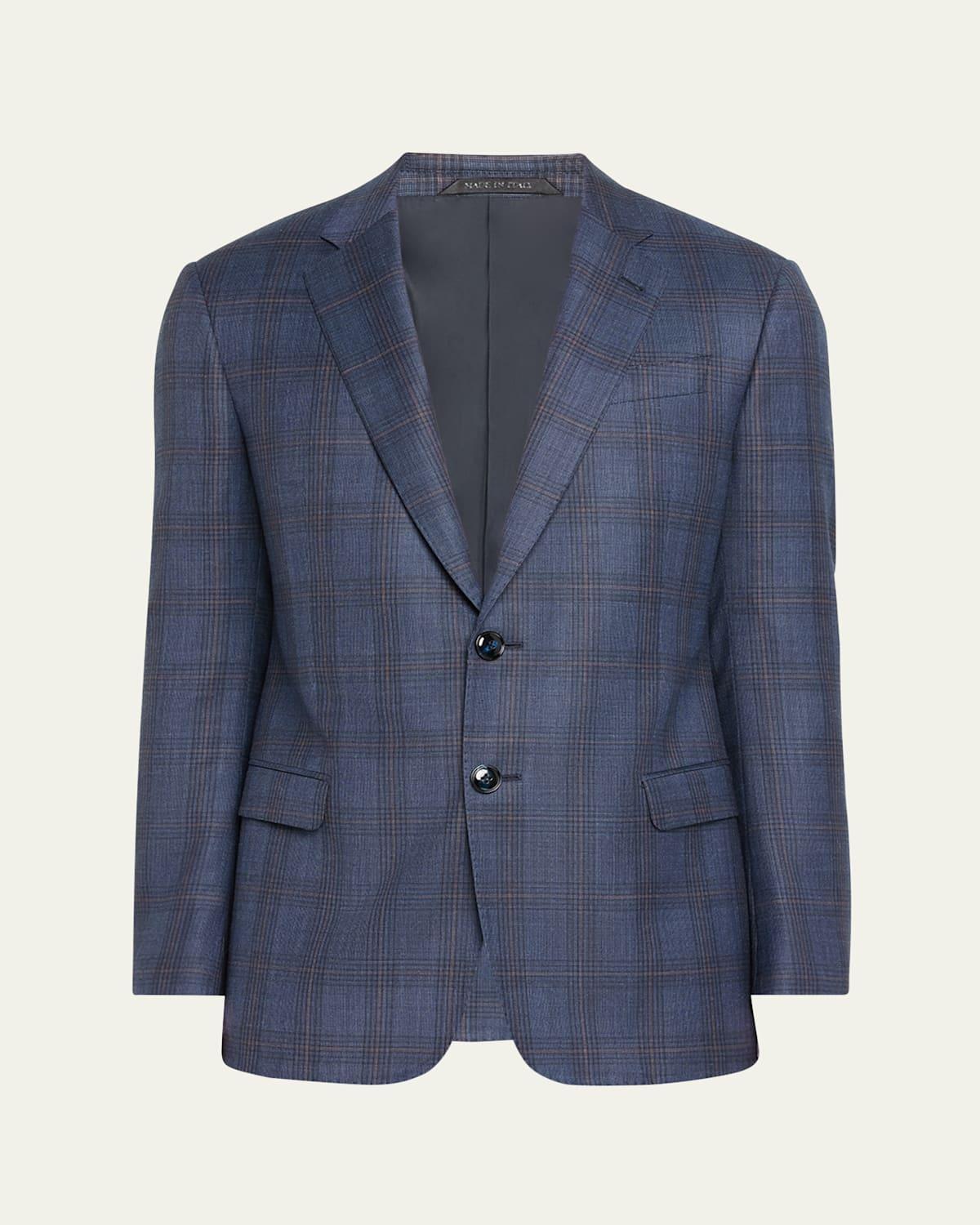 Mens Windowpane Plaid Sport Coat Product Image