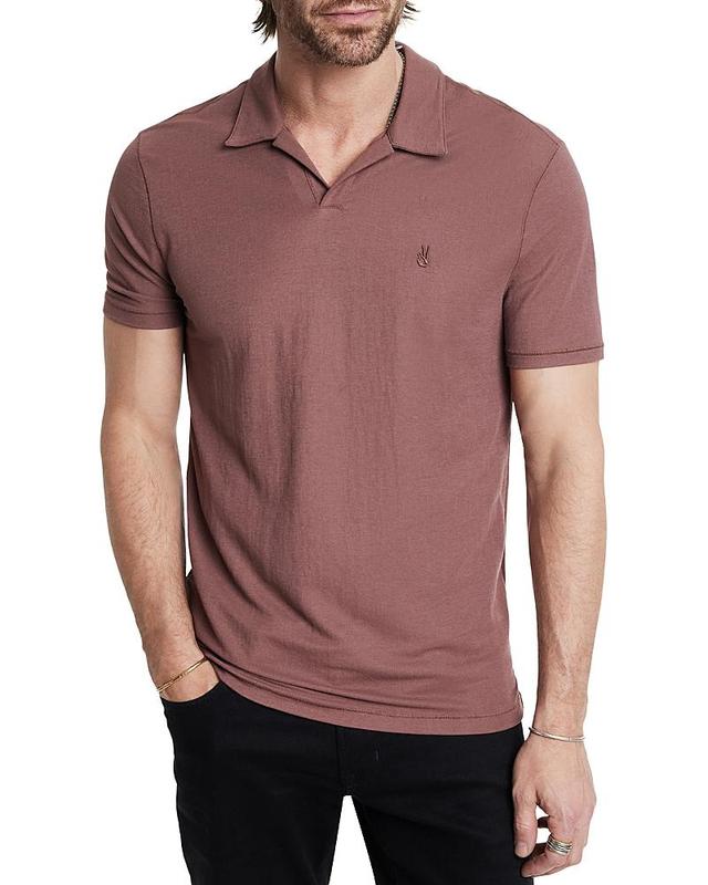 John Varvatos Leroy Peace Pique Regular Fit Polo Shirt Product Image