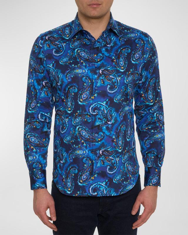 Robert Graham Tangier Paisley Stretch Button-Up Shirt Product Image