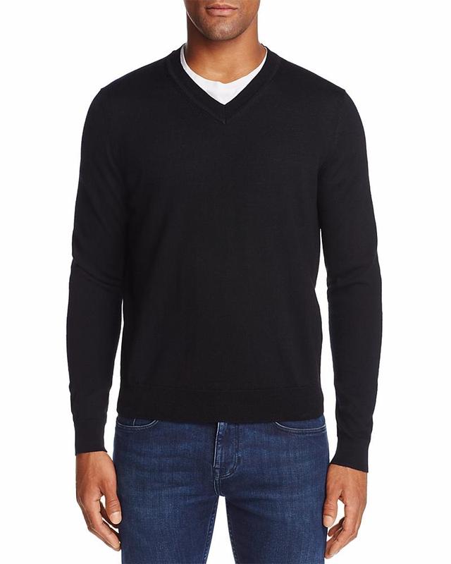 The Mens Store at Bloomingdales V-Neck Merino Sweater - Exclusive Product Image