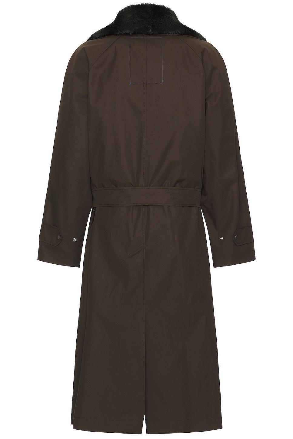 burberry Lambeth Oversize Water Resistant Raincoat With Removable Faux Fur Trim Product Image