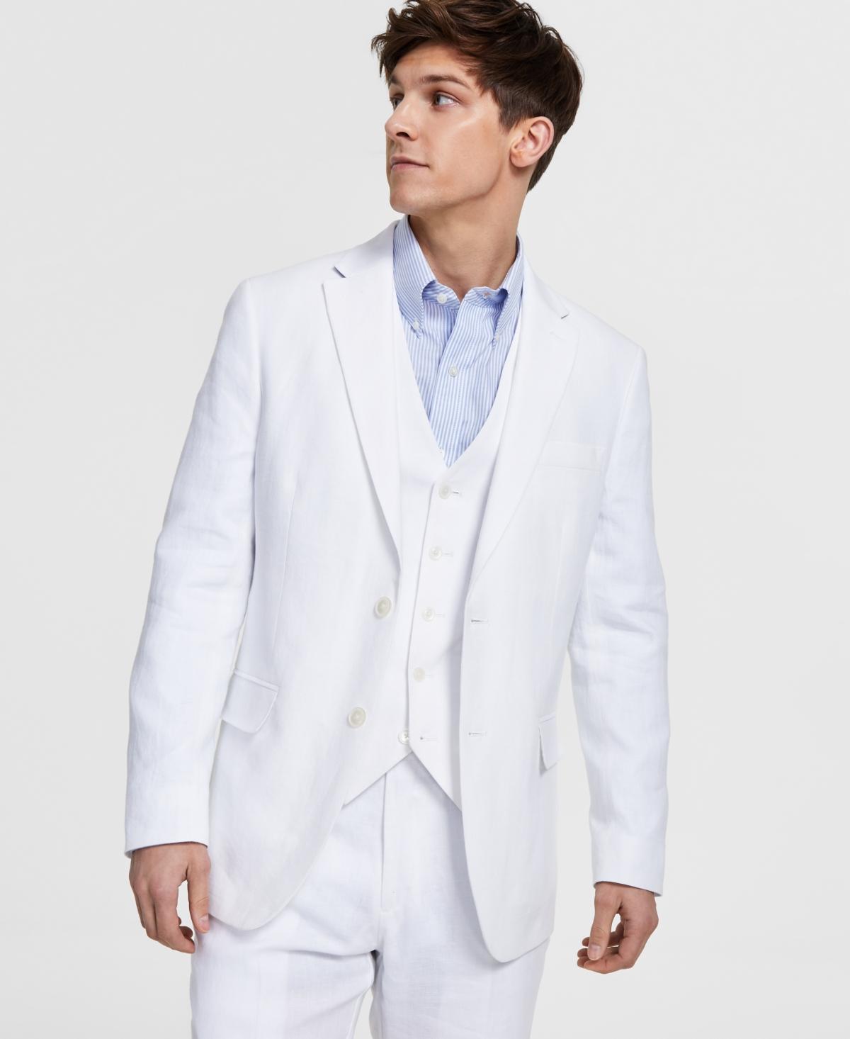 Tommy Hilfiger Mens Modern-Fit Flex Stretch Linen Suit Jacket Product Image