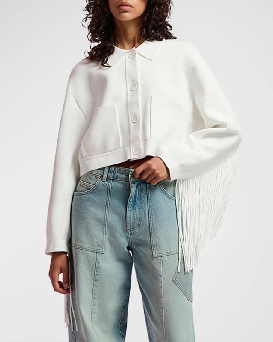 Gou Fringe Knitted Short Jacket Product Image