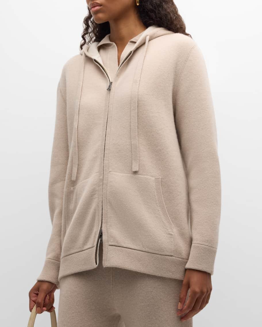 Cashmere Reversible Zip-Front Hoodie Product Image