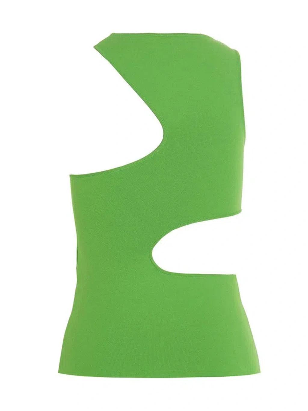 Cut-out Top In Light Green Product Image