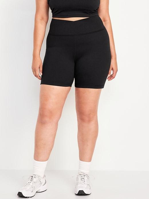 Extra High-Waisted CloudComfy Biker Shorts -- 6-inch inseam Product Image