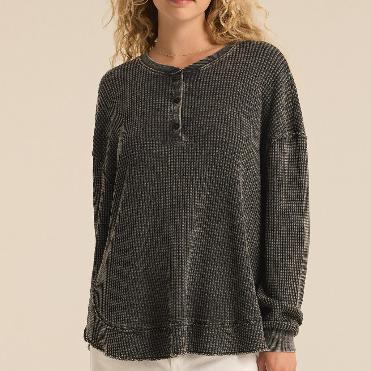 Jax Cozy Waffle Henley Product Image