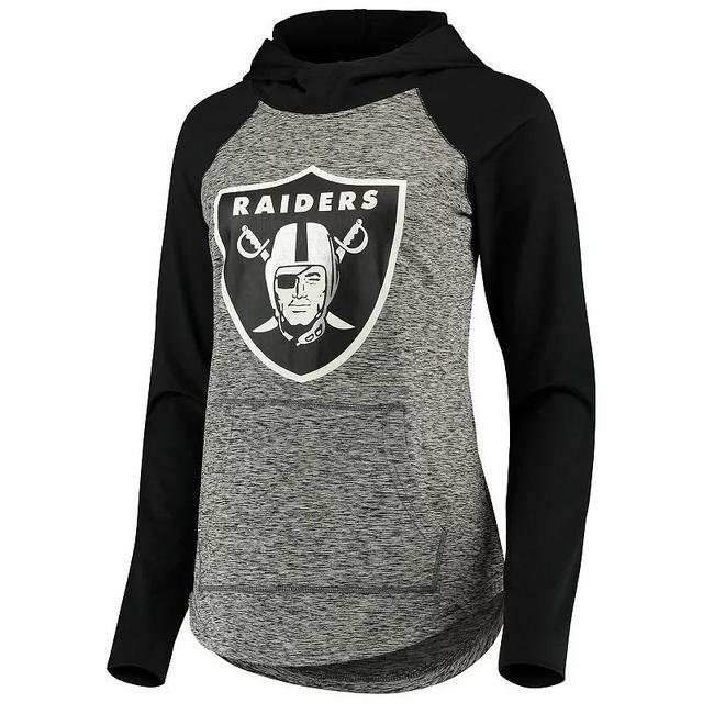 Womens G-III 4Her by Carl Banks Heathered Gray/Black Oakland Raiders Championship Ring Pullover Hoodie Product Image