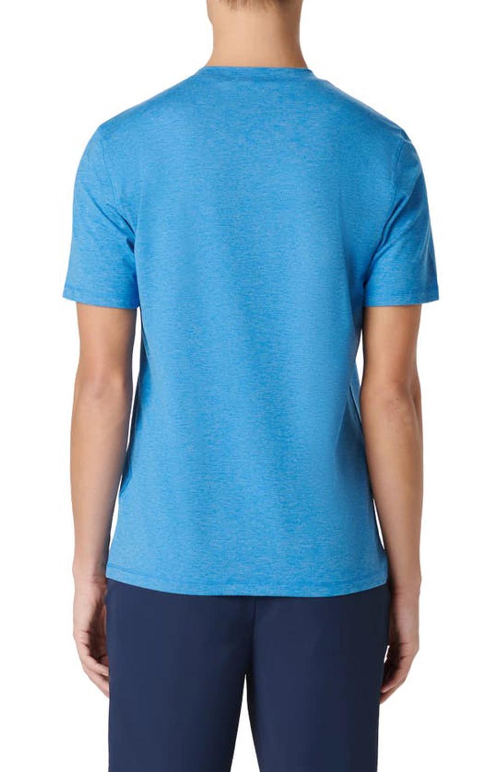 BUGATCHI Crewneck Performance T-shirt In Ocean Product Image