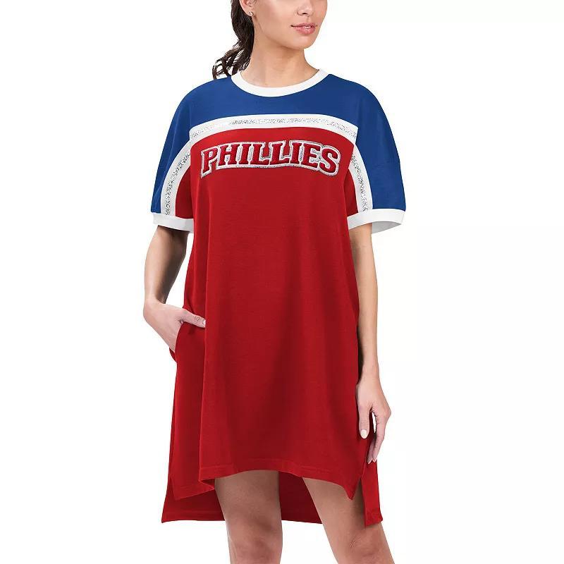 Womens G-III 4Her by Carl Banks /Royal Philadelphia Phillies Circus Catch Sneaker Dress Product Image