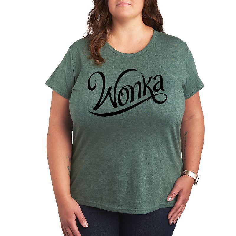 Plus Wonka Logo Graphic Tee, Womens Product Image