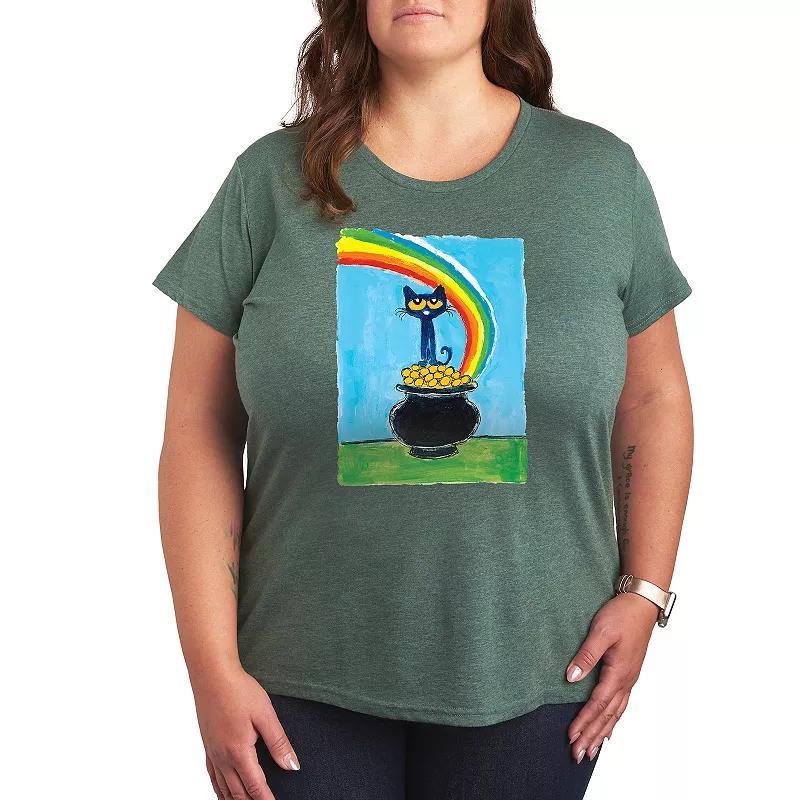 Plus Peanuts Snoopy & Woodstock Lucky To Have Ya Graphic Tee, Womens Med Grey Product Image