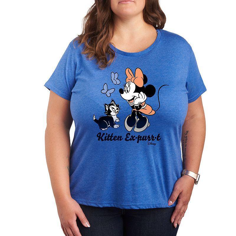 Disneys Minnie Mouse & Figaro Plus Kitten EGraphic Teepurrt Graphic Tee, Womens Product Image