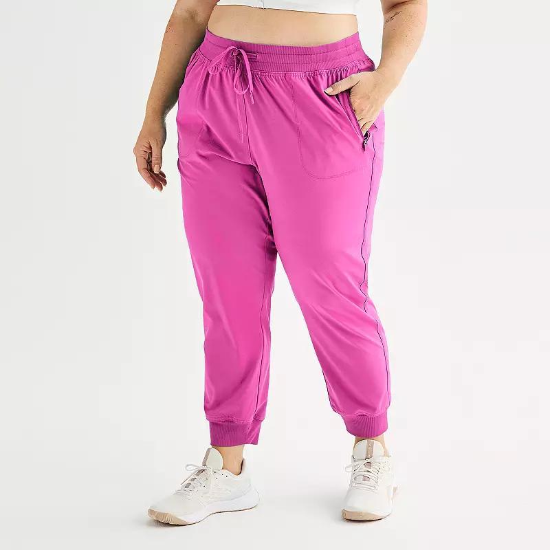 Plus Size Tek Gear Woven Joggers, Womens Product Image