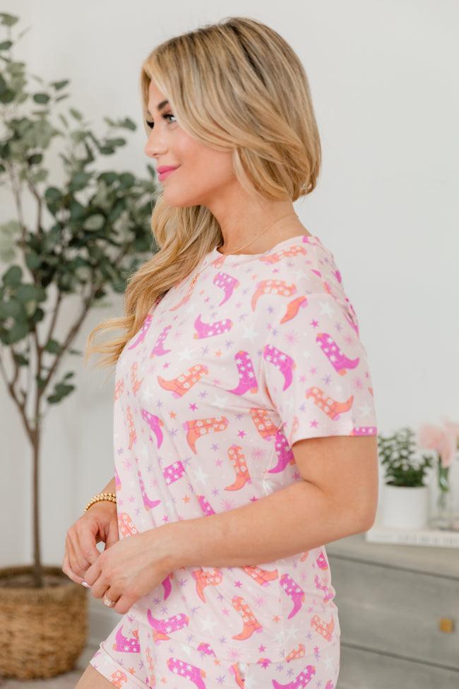 Over The Moon in Giddy Up Girly Bamboo Pajama Top Product Image