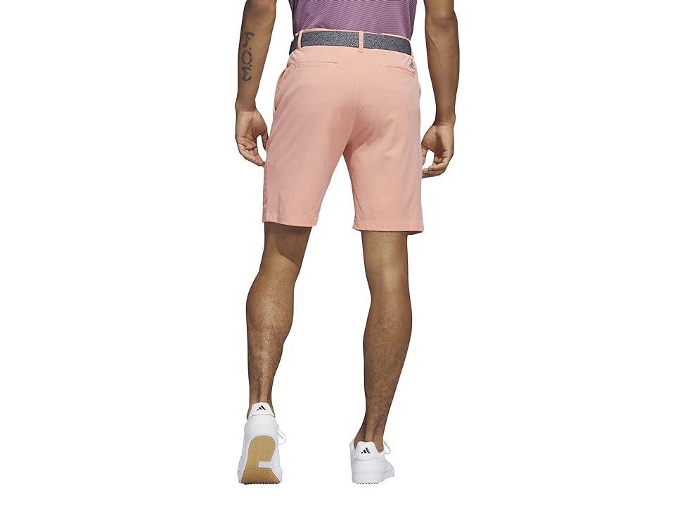 adidas Golf Crosshatch Shorts (Coral Fusion) Men's Shorts Product Image