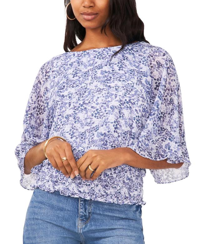 Sam & Jess Womens Smocked-Waist Top Product Image