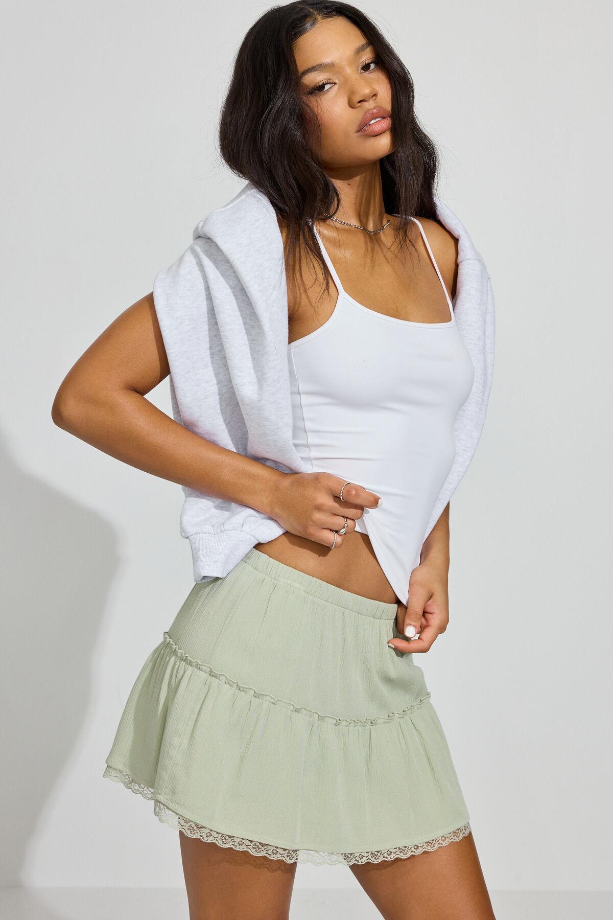 Tiered Mini Skirt Product Image