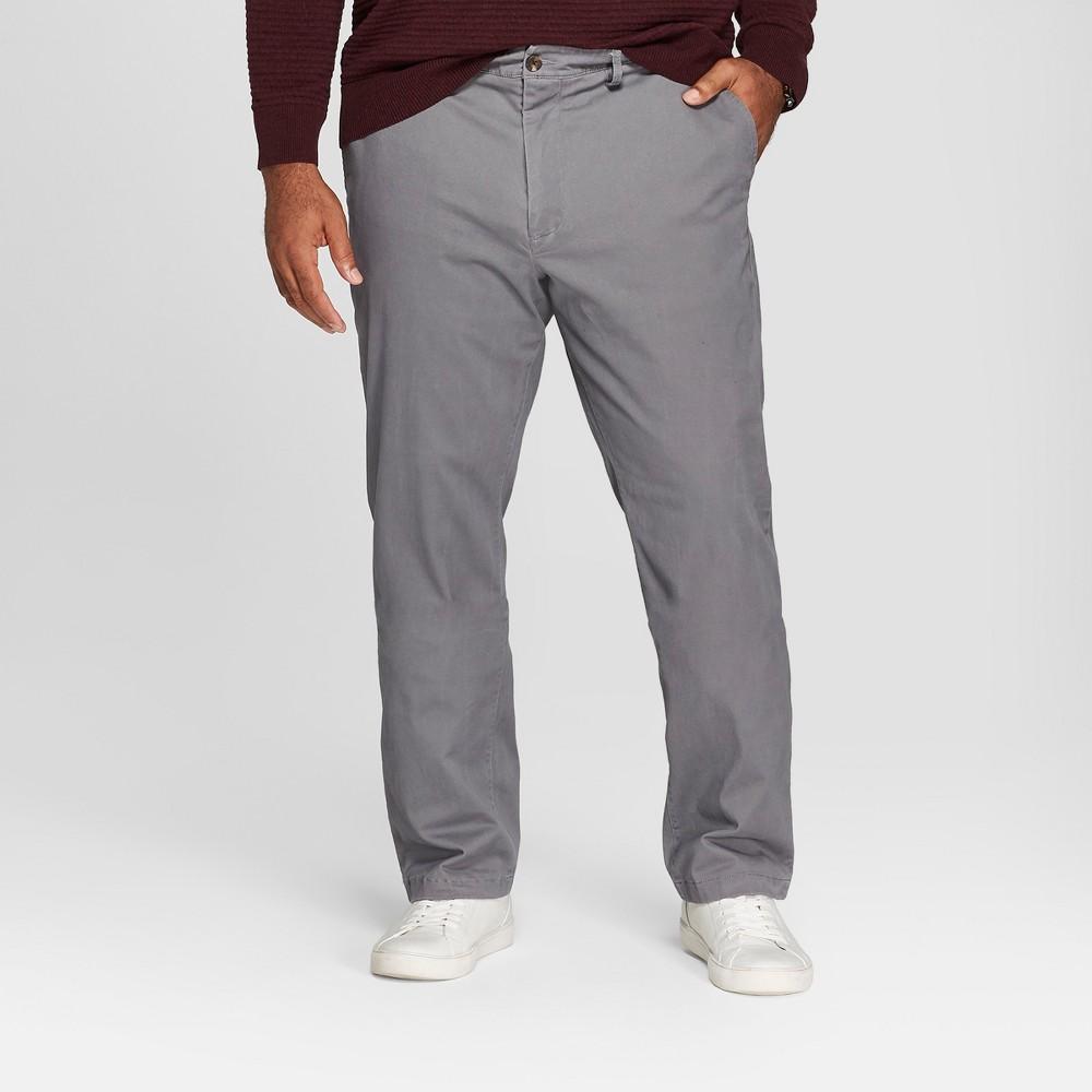 Mens Big & Tall Straight Fit Chino Pants - Goodfellow & Co Dark 46x32 Product Image