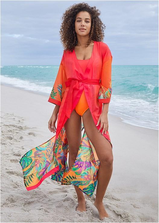 Belted Kimono Cover-Up Product Image