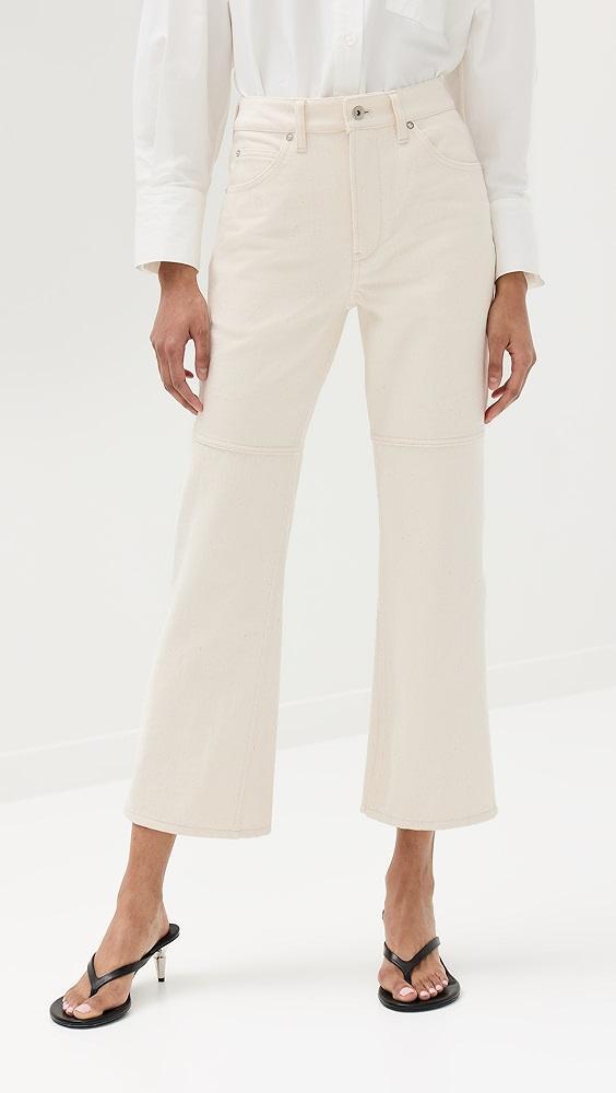 Jil Sander Bootcut Cropped Leg Denim Jeans | Shopbop Product Image