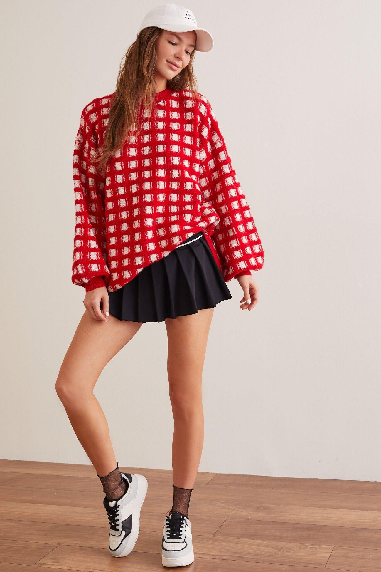 Next Level Checkered Sweater Product Image