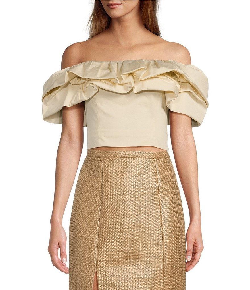 Antonio Melani x The Style Bungalow Blossom Way Off-the-Shoulder Puff Sleeve Top Product Image