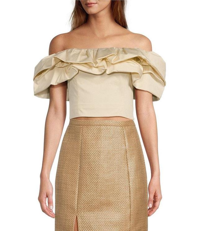 Antonio Melani x The Style Bungalow Blossom Way Off-the-Shoulder Puff Sleeve Top Product Image