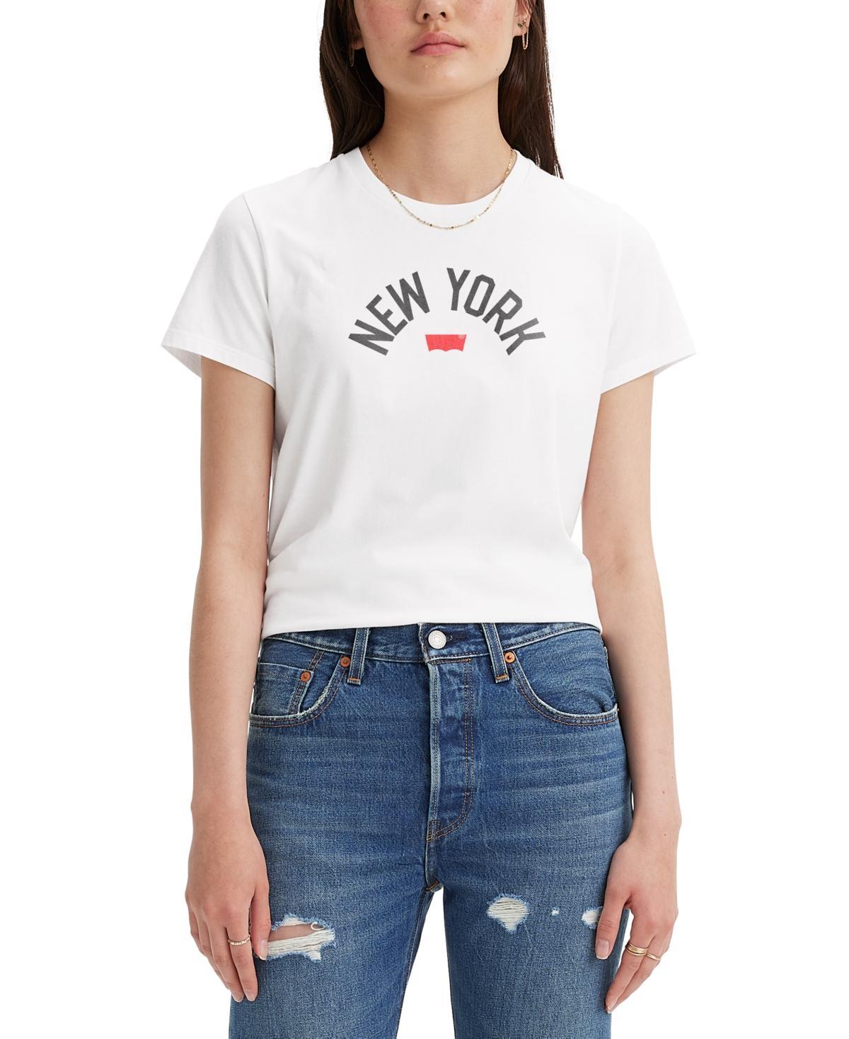 Levis Womens The Perfect Cotton City Graphic T-Shirt Product Image