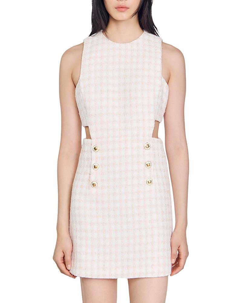 Sandro Liana Sleeveless Cutout Pinafore Dress Product Image