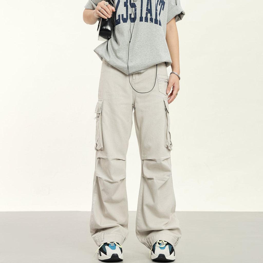 RTK (W) No. 1924 MULTI-POCKET WIDE STRAIGHT CARGO PANTS Product Image