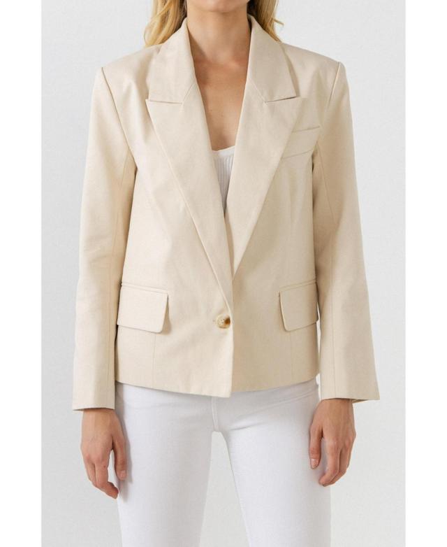 English Factory Womens One Button Blazer Product Image