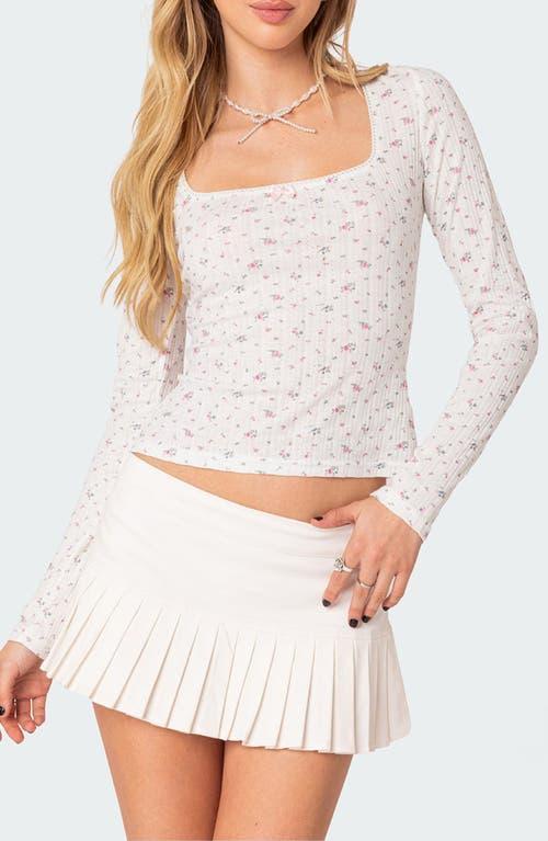 Womens Aviana printed point Elle top product image