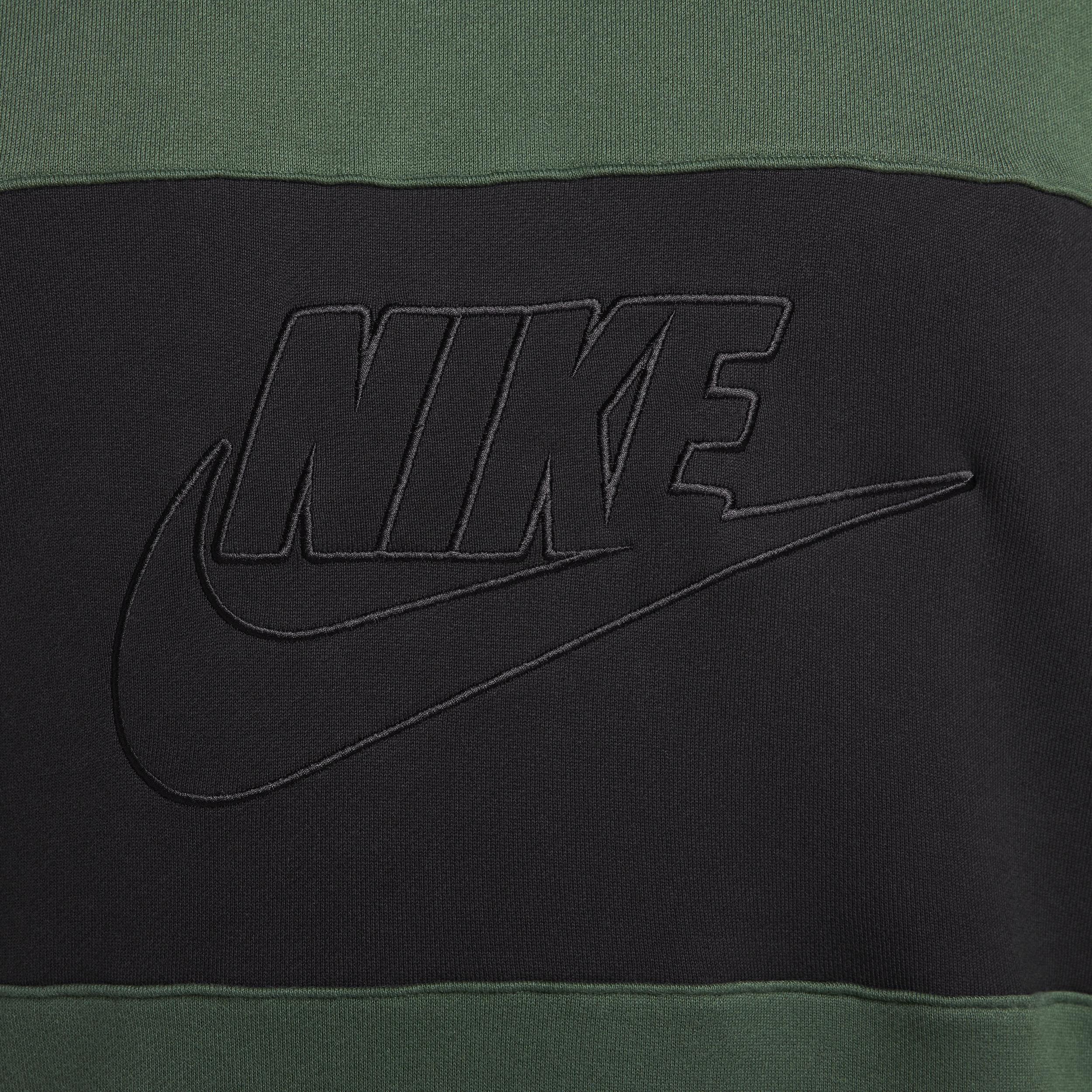 Nike Mens Club French Terry Color-Blocked Crew Product Image