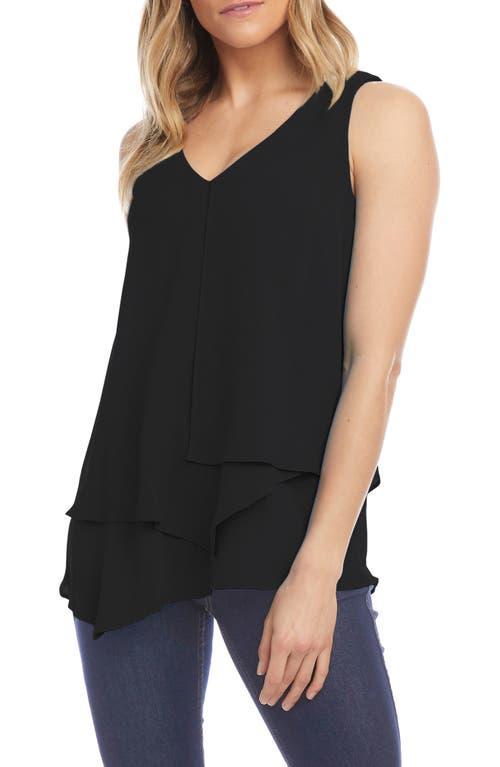 Karen Kane V-Neck Layered Asymmetrical Tank Product Image